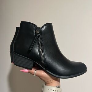 Black Booties with Low Heel Brand new
